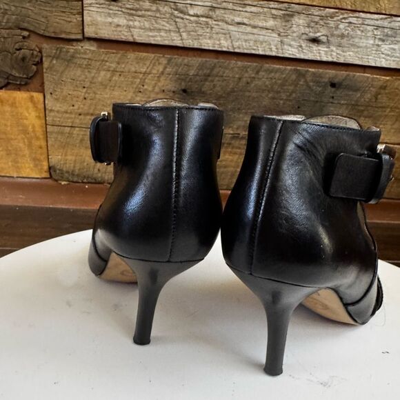 Michael Kors MK Plate Peep-Toe Booties – Size 6M - Picture 7 of 12
